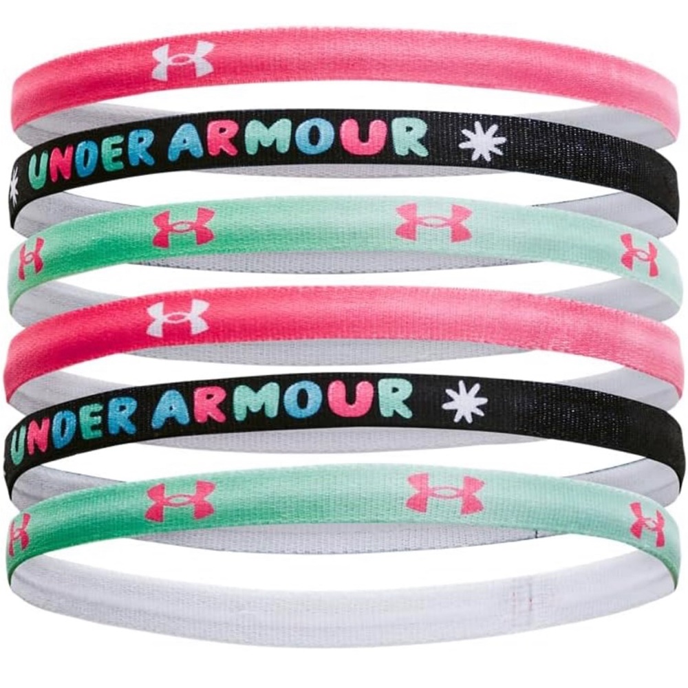 Under Armour UA Girls Tween/Teens/Juniors Graphic Headbands 6pk